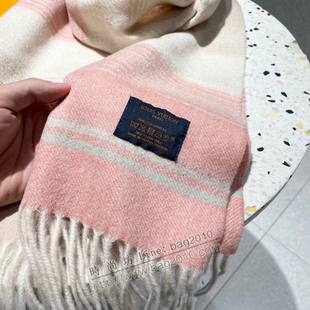 Louis Vuitton女士圍巾 路易威登BeMindfulReykjavik圍巾 LV純羊絨流蘇圍巾  mmj1449